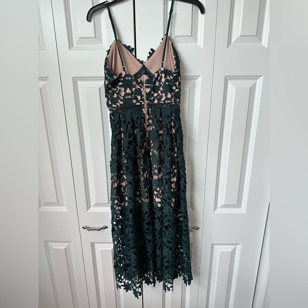 Aqua Midi Green Lace Dress XS - Picture 4 of 4